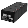 Mighty Max Battery 12V 15AH F2 Battery Replaces Chauffeur Mobility XTRS COMP - 4 Pack ML15-12MP45314221451